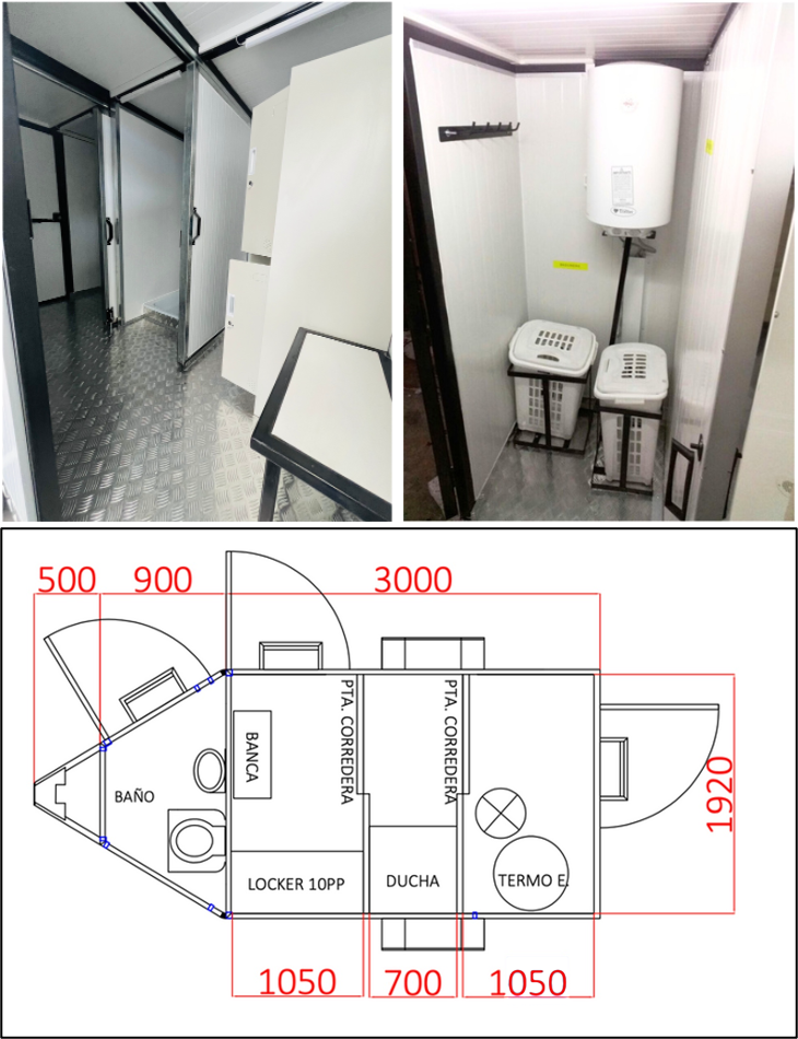 Unidad m&oacute;vil de descontaminaci&oacute;n de asbesto